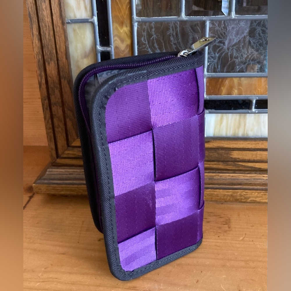 Harveys Seatbelt modified Mulberry Wallet.